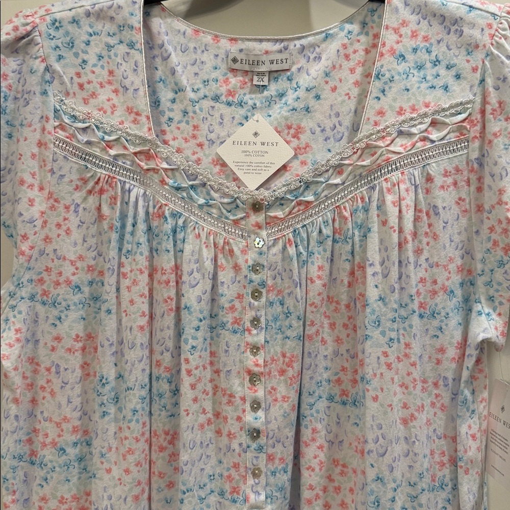 EILEEN WEST NIGHTGOWN KNEE LENGTH NWT sz S